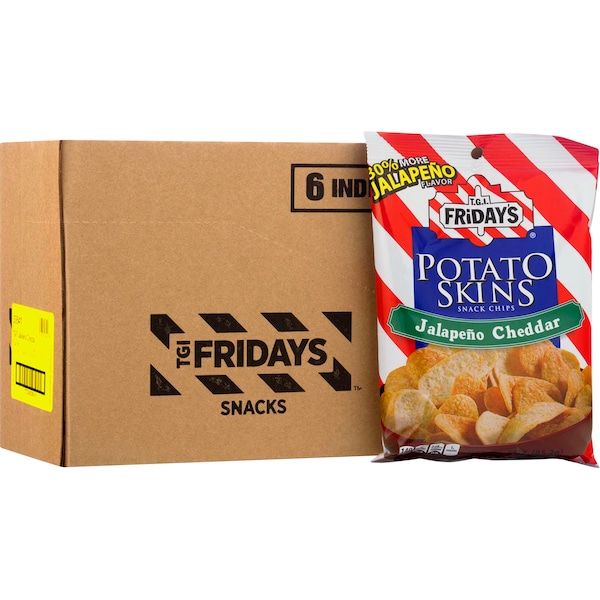 Tgi Fridays TGI Friday's Jalapeno Cheddar Potato Skins 3 oz. Bag, PK6 30641 - main